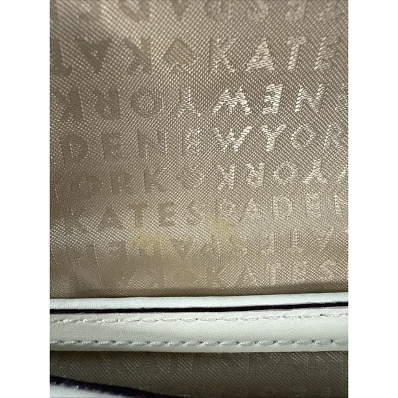 KATE SPADE Montford Park Straw Keira Bow Clutch Purse Cream Natural Leather Bag - Picture 6 of 11